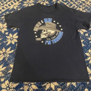 Vintage cowboy hat skull vintage T-shirt